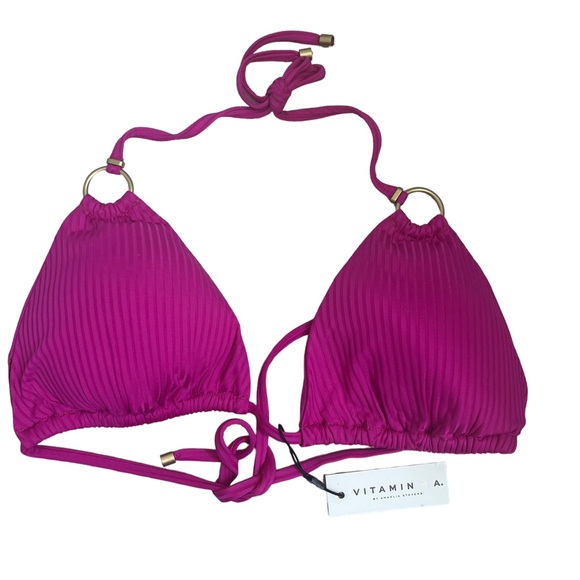 NEW VITAMIN A Cosmo Bikini Top size Large/10 - Picture 4 of 11